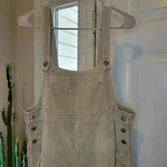 American Eagle Corduroy Beige Jumper, Sz S - Picture 4 of 10